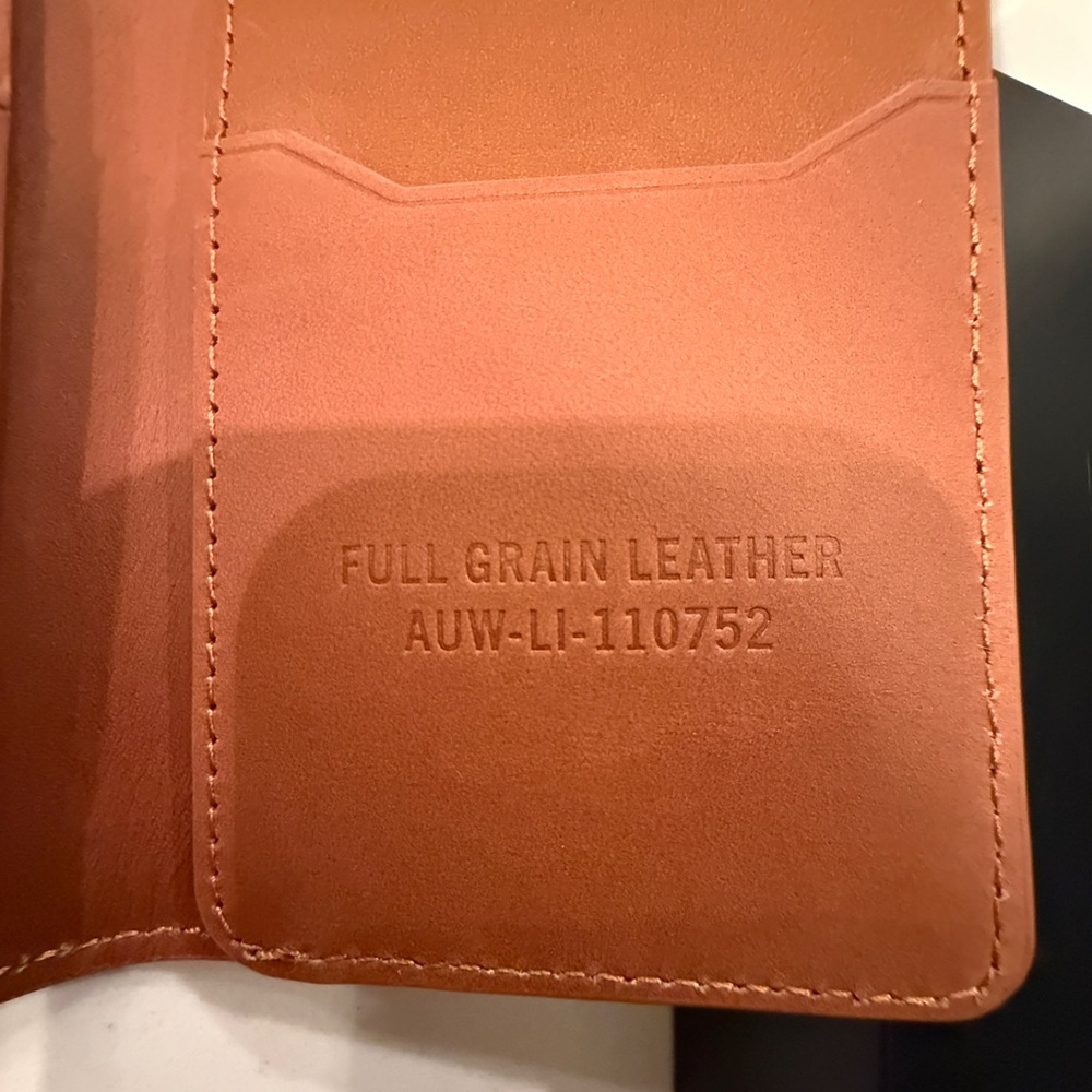 Ridge Bifold Leather Wallet - Tobacco Brown - Picture 5 of 7